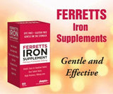 Pharmics - Ferretts Iron Supplement, High Potency 106 mg Elemental Iron - 60 tablets