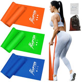 HPYGN Resistance Bands, Elastic Bands for Home Workout, Stretching, Yoga, Pilates, Rehab and Strength Training, Non Latex Exercise Bands for Physical Therapy, 2.1m Workout Bands for Home and Gym