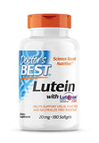 Doctor's Best Lutein Featuring Lutemax, Non-GMO, Gluten Free, Eye Health, 20 mg, 180 Softgels