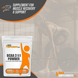 BULKSUPPLEMENTS.COM BCAA 2:1:1 Powder - Branched Chain Amino Acids. BCAA Powder, BCAAs Amino Acids Powder - Unflavored & Gluten Free, 6000mg per Serving - 167 Servings, 1kg (2.2 lbs)