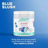 Alani Nu Pre Workout Powder Blue Slush | Amino Energy Boost | Endurance Supplement | Sugar Free | 200mg Caffeine | L-Theanine, Beta-Alanine, Citrulline | 30 Servings