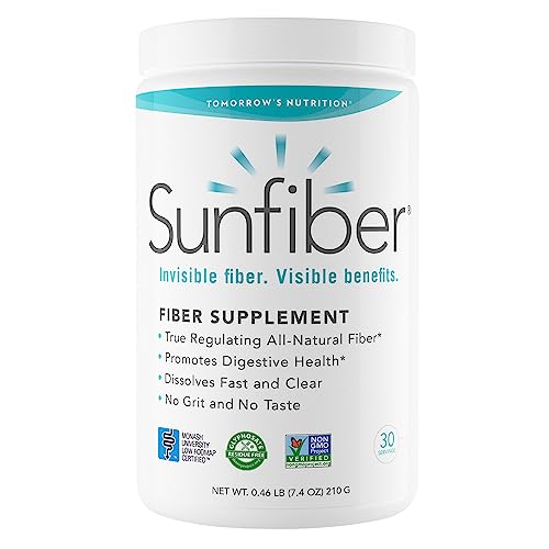 Tomorrow's Nutrition, Sunfiber, Prebiotic Fiber Supplement for Digestive Health, Low FODMAP, Gluten-Free, Unflavored, 7.4 oz