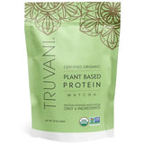 Truvani Organic Vegan Protein Powder Matcha - 20g of Plant Based, Organic Protein Powder - Non-GMO, Gluten & Dairy Free Pea Protein (20 Servings)