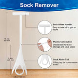 supregear Sock Aid Kit, Wider Sock Stocking Slider, Sock Remover, Shoe Helper with Long Shoe Horn Dressing Aid for Women Men Elderly Pregnant, 34" Adjustable Cords, Easy on Easy Off