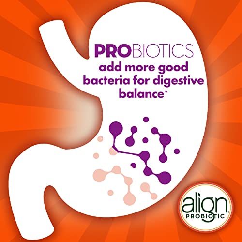 Align DualBiotic, Prebiotic + Probiotic for Women and Men, Help Nourish and Add Good Bacteria for Digestive Support, Natural Fruit Flavors, 60 Gummies