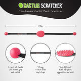 Cactus Scratcher Original Back Scratcher with 2 Sides Featuring Aggressive and Soft Spikes, Great for The Mobility Impaired and Hard-to-Reach Places, Makes an Awesome After-Surgery Gift - Pink