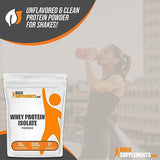 BULKSUPPLEMENTS.COM Whey Protein Isolate Powder - Unflavored Protein Powder, Flavorless Protein Powder, Whey Isolate Protein Powder - Gluten Free, 30g per Serving, 17 Servings, 500g (1.1 lbs)