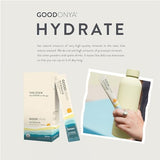 GOODONYA Hydrate Organic Electrolyte Powder, Stick Packs, 12 Count - Minerals, Real Lemon Juice, Himalayan Pink Salt, Stevia, Coconut Water, Paleo, Plant Based, No Sugar Added