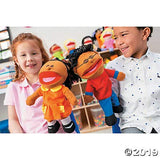 8-Piece Happy Kids Hand Puppets Set - Interactive Playtime Fun-Multi Ethnic Great for Daycare and Classrooms-Perfect for Play and Learning, Foster Creativity and Laughter