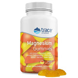 Magnesium Stress Relief Gummies (120 Ct) Low Sugar | Magnesium Citrate | Natural Calming Sleep Aid, Muscle Relaxer, Mood & Digestive Support | for Kids & Adults | Peach