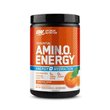 Optimum Nutrition Amino Energy Plus Electrolytes Energy Drink Powder, with Caffeine for Pre-Workout Energy and Amino Acids/BCAAs for Post-Workout Recovery, Tangerine Wave, 10.5 Ounces (30 Servings)