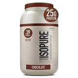 Isopure Protein Powder, Whey Protein Isolate Powder with Vitamin C & Zinc for Immune Support, 25g Protein, Low Carb & Keto Friendly, Flavor: Chocolate, 39 Servings, 3 Pounds (Packaging May Vary)