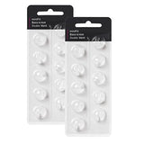 Hearing Aid Domes for Oticon Replacements, Oticon Minifit Double Vent Bass Domes (10 mm/2 Packs）, Universal Domes for Oticon Hearing Aid Supplies.