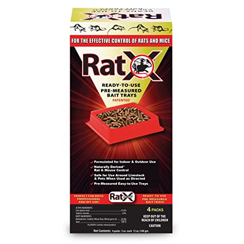 EcoClear Products 620105, RatX Ready-To-Use Pre-Measured 3 oz. Trays, 4-Pack