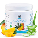 Yes You Can! 1 Organic Aloe Vera Drink Mix- Energy Drink Powder - Pure Aloe Juice Infused - Organic Superfoods - Made in The USA - Mango - 16oz