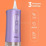 Bitvae Cordless Water Dental Flosser for Teeth, Portable 300ML Water Teeth Cleaner Picks, 3 Cleaning Modes 6 Jet Tips, Water Dental Picks for Cleaning