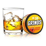 Grinds Coffee Pouches | 3 Cans of Cinnamon Whiskey | 18 Pouches Per Can | 1 Pouch eq. 1/2 Cup of Coffee (Cinnamon Whiskey)