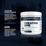Transparent Labs Creatine HMB - Creatine Monohydrate Powder with HMB for Muscle Growth, Increased Strength, Enhanced Energy Output, and Improved Athletic Performance - 30 Servings, Black Cherry