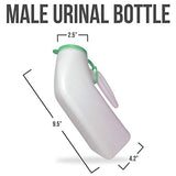 JJ CARE Urinals for Men, Urinal, Urine Bottles for Men, Portable Urinal for Men, Portable Urinal, Male Urinal, Travel Urinals for Men, Urinals for Men Spill Proof