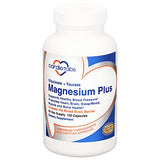 Cardiotabs Magnesium Plus – 200 mg of Magnesium Glycinate and Magnesium Taurate for Blood Pressure, Heart, Brain, Sleep & Mood Support – Highly Concentrated and Well Absorbed - 120 Capsules