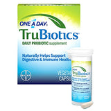 TruBiotics Daily Probiotic, 60 Capsules - Gluten Free, Soy Free Digestive + Immune Health Support Supplement for Men and Women