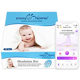 Easy@Home Ovulation Test Strips (50-Pack), FSA Eligible Ovulation Predictor Kit, Powered by Premom Ovulation Calculator iOS and Android APP, 50 LH Tests