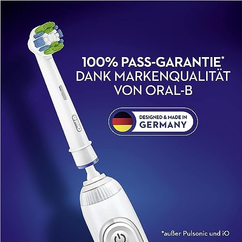 Genuine Original Oral-B Braun Precision Clean Replacement Rechargeable Toothbrush Heads (10 Count) - International Version, German Packaging