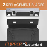 FL!PPER Flipper Standard Aquarium Scraper Replacement Blades for Fish Tank Cleaning Kits – Stainless Steel Replacement Blades for Glass Tanks – Aquarium Cleaner Blades, 2 Pack