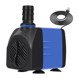 AQUANEAT Submersible Water Pump, 480GPH Fountain Pump, Small Water Pump, Aquarium Pump for Fish Tank, Outdoor Water Fountain, Hydroponics, Pond