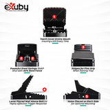 eXuby Large Powerful Rat Traps (24 Pack) - Kills Instantly with Powerful Steel Spring - Setup in Seconds - Wash & Reuse Over & Over - Hands Free Disposal - Rat Control Without Harmful Poisons or Chem