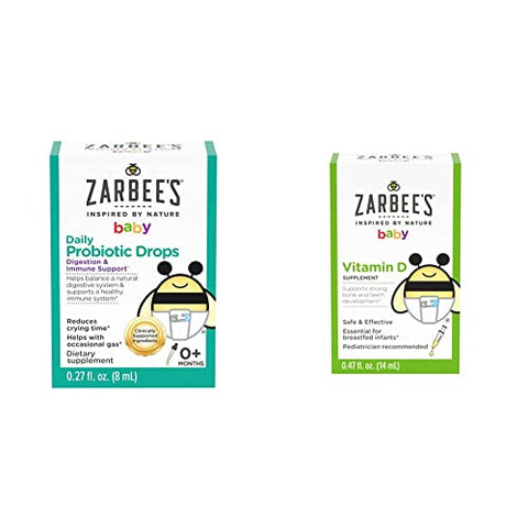 Zarbee's Daily Baby Bundle – Natural Wellness Essentials for Babies (Vitamins & Supplements)