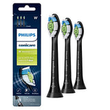 Philips Sonicare Genuine W DiamondClean Toothbrush Heads, 3 Brush Heads, Black, HX6063/95