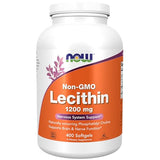 NOW Supplements, Lecithin 1200 mg with naturally occurring Phosphatidyl Choline, 400 Softgels