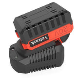 VOLTASK 20V 4.0-Ah Lithium iON Battery + 2.2A Rapid Charger for Voltask Cordless Snow Shovel