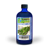 Organic Comfrey Oil – Raw, Infused, Pressed Herbal Oil - Organic Comfrey Leaf & Organic Sunflower Seed Oil (4 fl. oz)