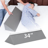 TYYIHUA 34" Wedge Pillow for Side Sleeping,Side Wedge Pillow,Bed Wedges & Body Positioners for Side Sleeper,Back Support,Reducing Snoring,Preventing Bedsores,Training for Side Sleeping