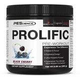 PEScience Prolific Pre Workout Powder, Black Cherry, 40 Scoop, Energy Supplement with Nitric Oxide