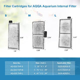 AQQA 8 Pack Aquarium Filter Cartridge Replacement Fish Tank Filter Cartridge Aquarium Internal Filter (Medium)