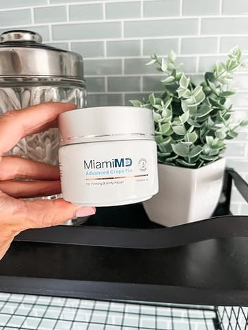 MiamiMD Advanced Crepe Fix - Anti Aging and Skin Firming Cream For All Skin Types - Cruelty Free, Paraben Free Skin Care - 120 ml (4 fl oz)