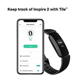 Fitbit Inspire 2 Health & Fitness Tracker with a Free 1-Year Fitbit Premium Trial, 24/7 Heart Rate, Black/Black, One Size (S & L Bands Included)