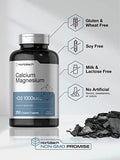 Calcium, Magnesium & D3 | 250 Coated Caplets | Non-GMO & Gluten Free Supplement | by Horbaach