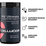 Cellucor P6 Ultimate - Enhanced Support for Men | Supports Muscle Growth & Strength | Natural Support Supplement with PeakATP, PeptiStrong, LJ100, elevATP, DIM, & SenActiv - 150 Capsules