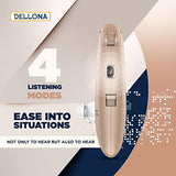 Dellona Next-level Hearing Aids For Seniors Severe Hearing Loss - Rechargeable Hearing Aids W/ Type-c, Behind-the-ear Otc Hearing Aid -(Pair) Hearing Aids For Seniors Rechargeable With Noise Cancelling - Hearing Amplifiers For Seniors - (Beige)