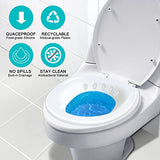 Sitz Bath for Toilet - Sitz Bath for Hemorrhoids - Foldable Sitz Bath for Postpartum Care, Designed for Perineum Soaking, Hemorrhoid, and Anal Inflammation Treatment