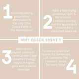 Quick Shine Multi Surface Floor Finish 27oz, 2Pk | Cleaner & Polish to use on Hardwood, Laminate, Luxury Vinyl Plank LVT, Tile & Stone | Safer Choice w/Clean Shine Technology | Shine-Protect-Refresh