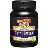 Barlean's Total Omega 3 6 9 Fish Oil Supplement Softgels Blended with Borage and Flaxseed Oil, 1,000 mg Omegas ALA, EPA, DHA and GLA for Joint Support Supplements and Heart Health, 90 Count