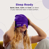 Magic Gel Migraine Ice Head Wrap | Real Migraine & Headache Relief | The Original Headache Cap | Cold, Comfortable, Dark & Cool; Endorsed by Physicians, Loved by Thousands - (2 Pack, Purple)