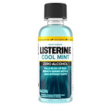 Listerine Zero Alcohol Mouthwash, Less Intense Alcohol-Free Oral Care Formula for Bad Breath, Cool Mint Flavor, 3.2 fl. Oz (Pack of 12)