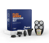 The FlexSeries and Scalp Care Kit - Electric Head Shaver & Scalp Cleanser, Toner and Moisturizer