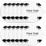 Flea Trap Refill Discs Sticky Trap- Glue Board Refills 12 Packs- 7.1 Inch Natural Glue Discs Refills Board Replacement Pads- Non-Toxic Fits Most of Flea Traps